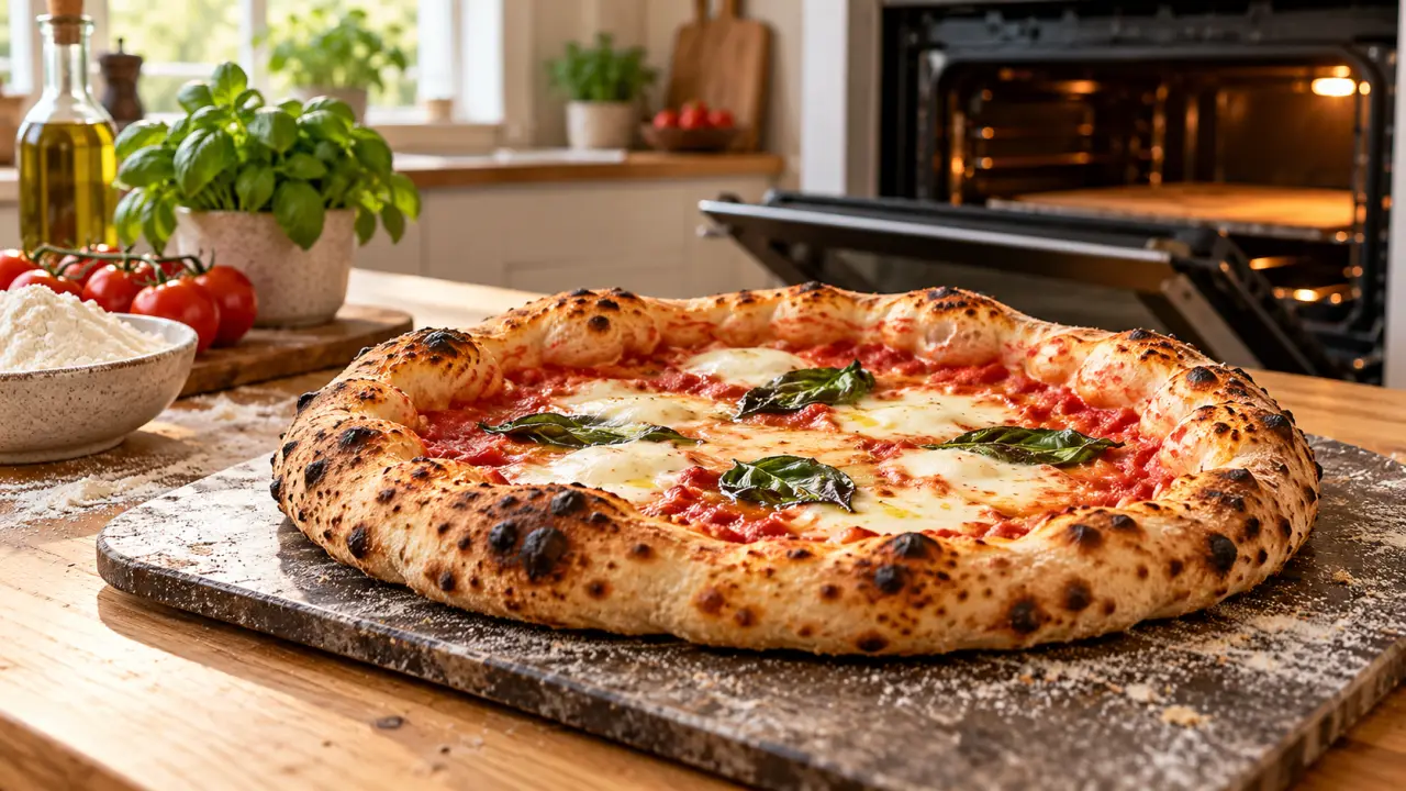 Recettes de pizza napolitaine : un bord gonflé, même au four domestique