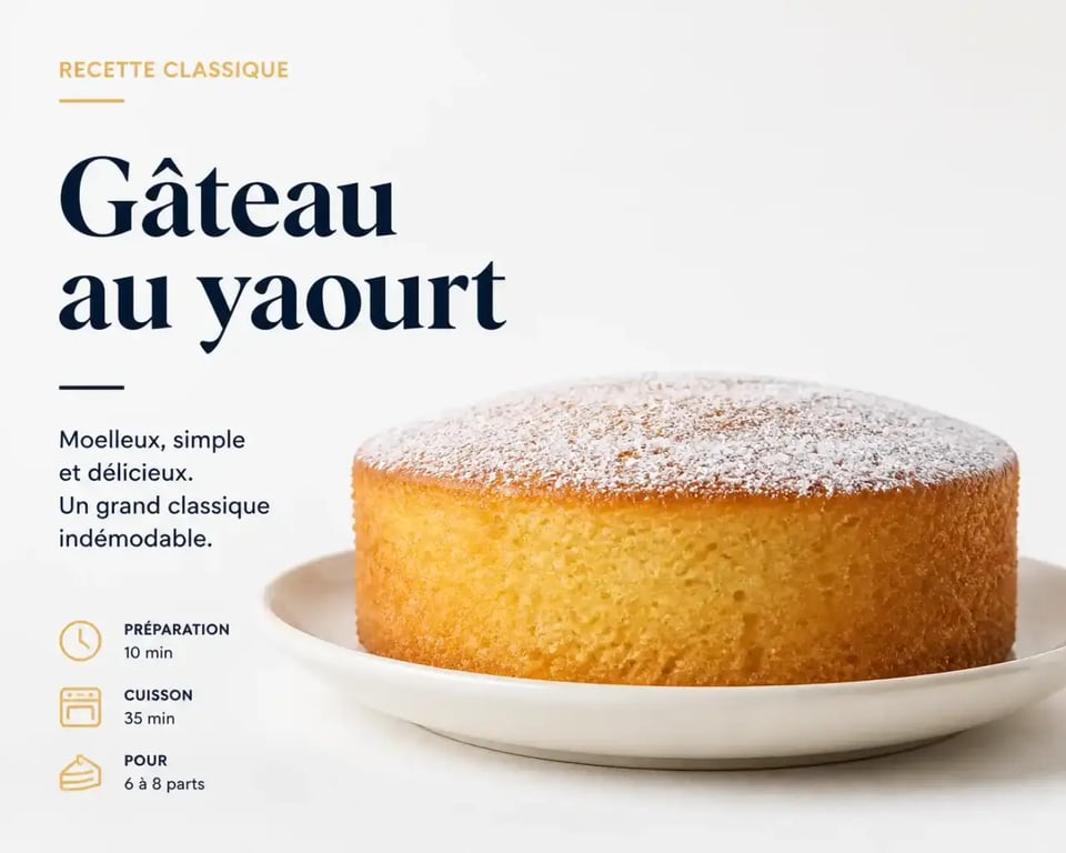 Recette facile pour débutant : gâteau au yaourt inratable