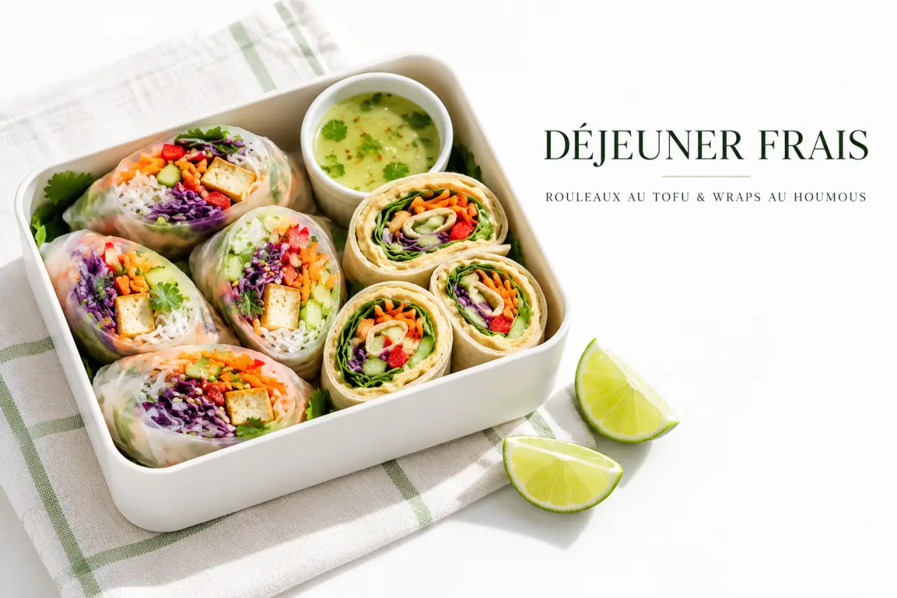 15 recettes parfaites pour les jours de grosses chaleurs : wraps et rouleaux de printemps à emporter