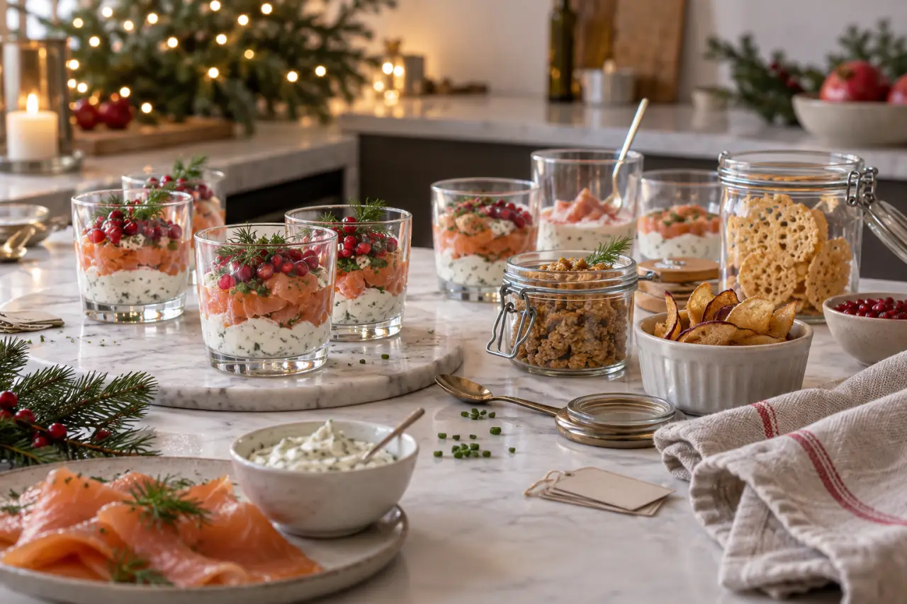 Préparer ses verrines de Noël la veille sans perdre le croustillant