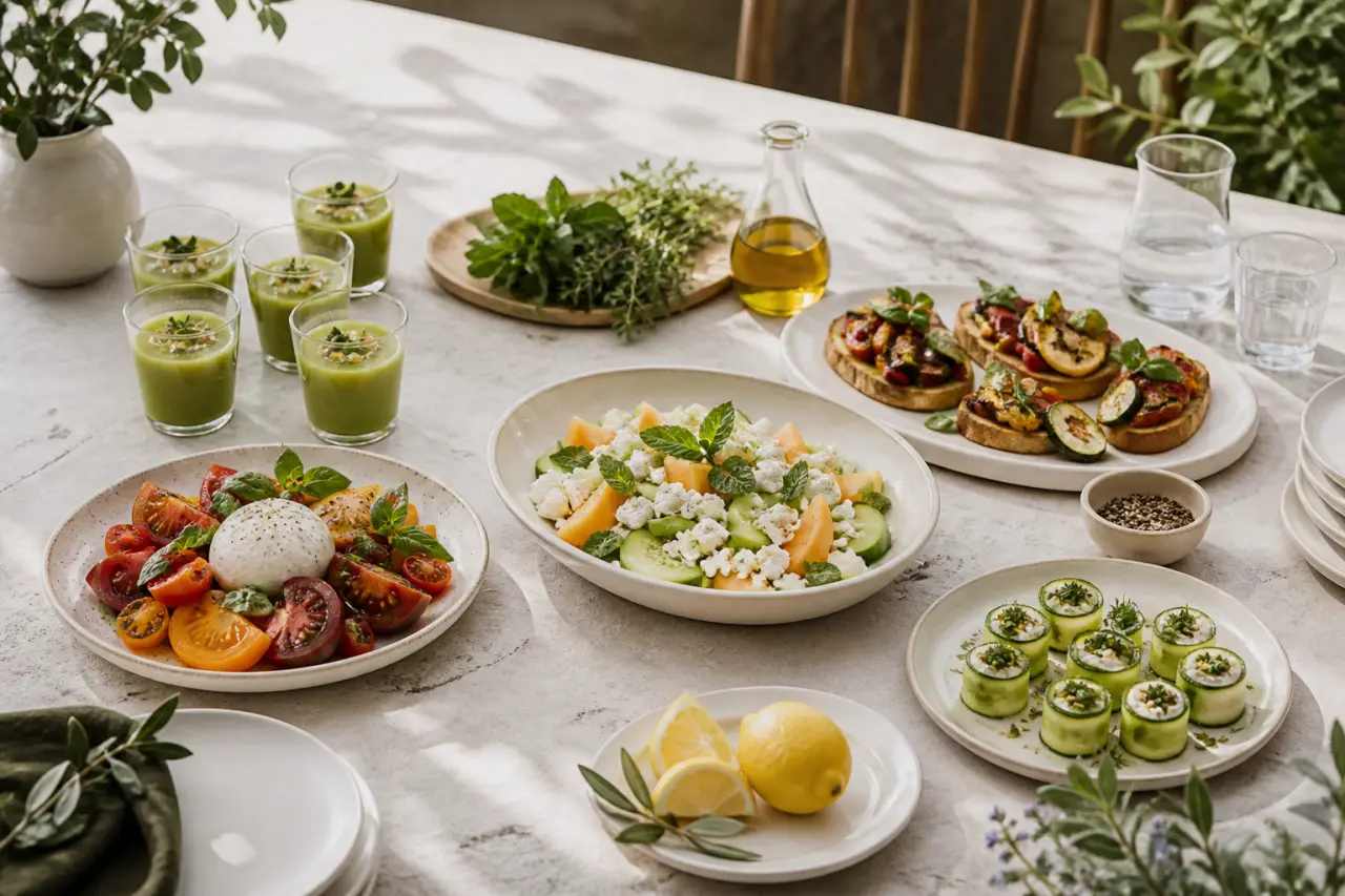 Entrées simples et originales : froides, de saison et prêtes à recevoir