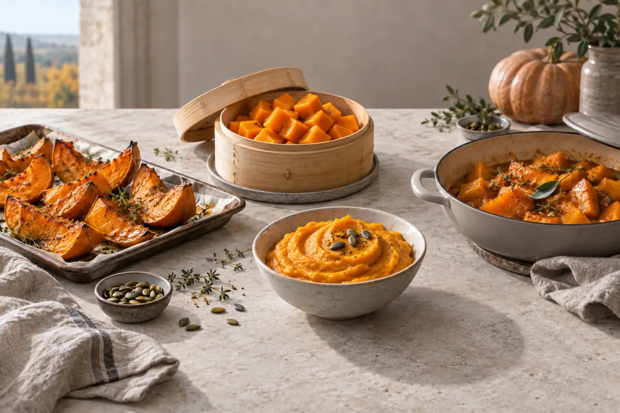 Potiron : 4 cuissons pour des recettes fondantes, sans excès d’eau