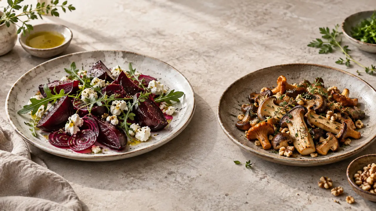 Betterave-chèvre, champignons-noix : les duos qui font oublier la gastro ce soir