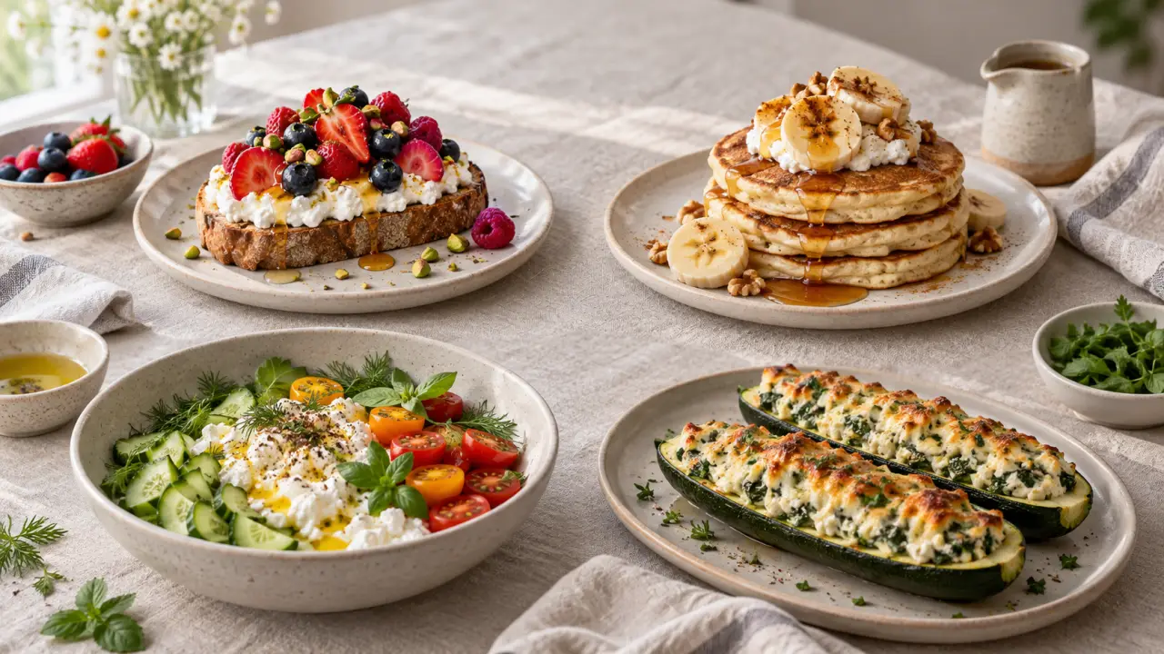 Cottage cheese : 4 recettes faciles, salées et sucrées, du petit-déjeuner au dîner